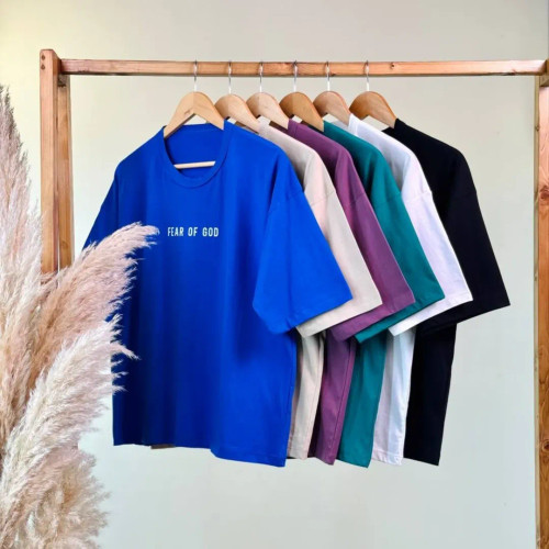 تیشرت باکسی زنانه بیسیک جنس نخ پنبه God ✨️